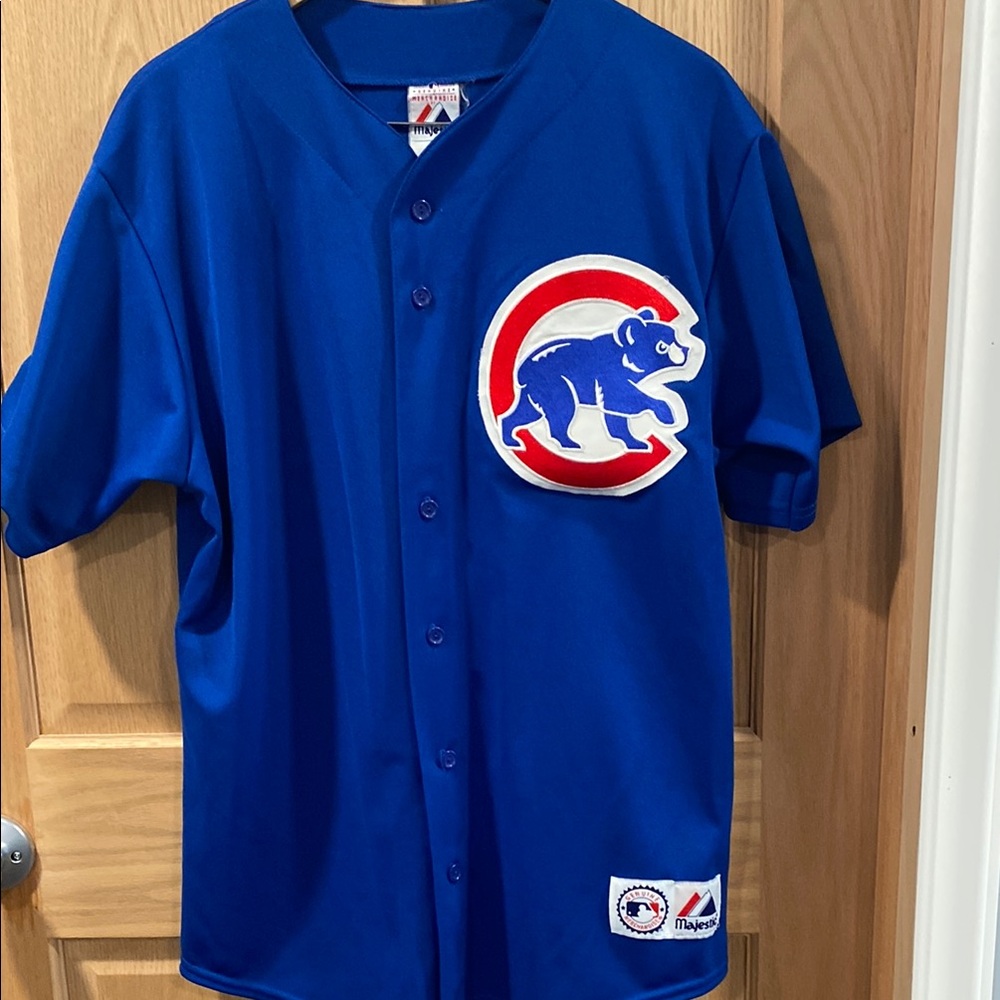 Majestic Blue Cubs Jersey Classic Baseball Top